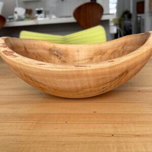 Wane Edge Ambrosia Maple Bowl Handmade by Stinson Studios 11" x 9.5"